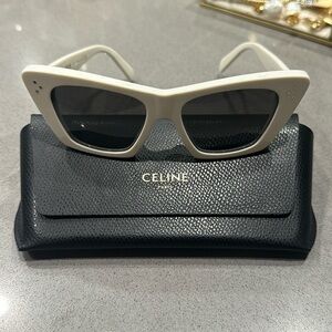Celine Cat-eye Sunglasses in White
